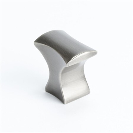 Hd Berenson 1.25 x 0.75 in. Knob, Aspire Brushed Tin BE9244 10BT